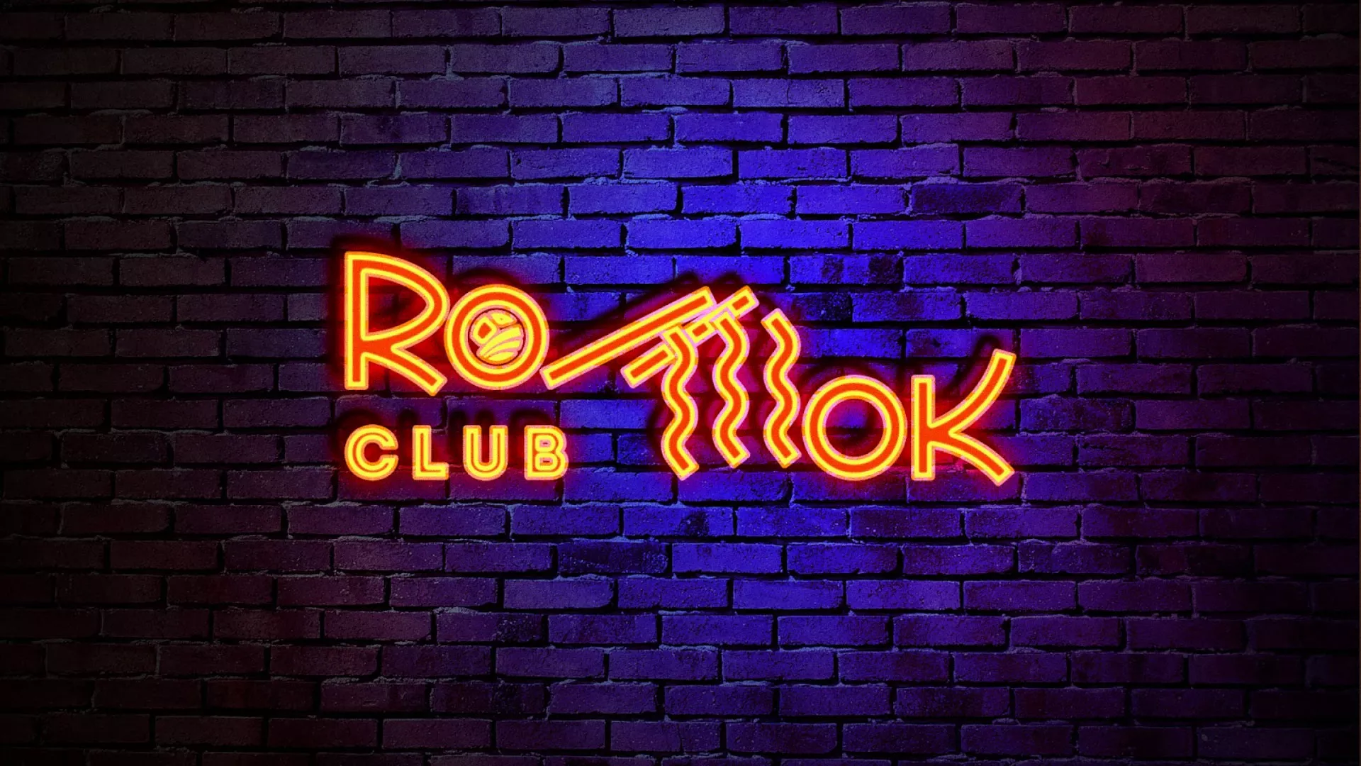 Разработка интерьерной вывески суши-бара «Roll Wok Club» в Ленинске
